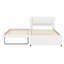 Lit plateforme tapissier contemporain avec lit gigogne escamotable-1962351110