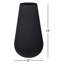 Matte Black 14'' Metal Table Vase