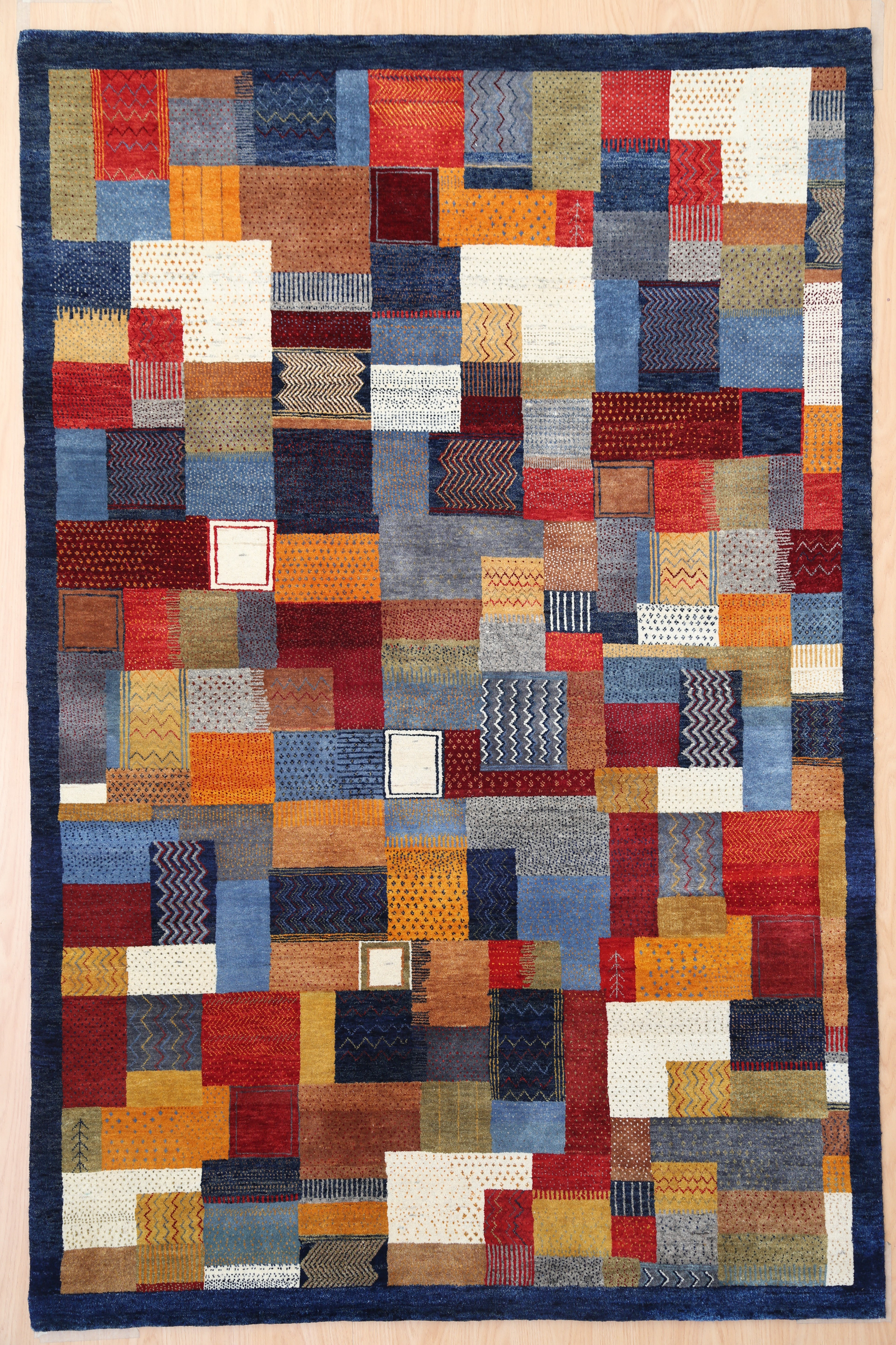 Latitude Vive Chisdock Nomad Hand-Knotted Wool Multi-Coloured Rug ...