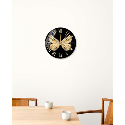 Horloge murale abstraite Vineisha