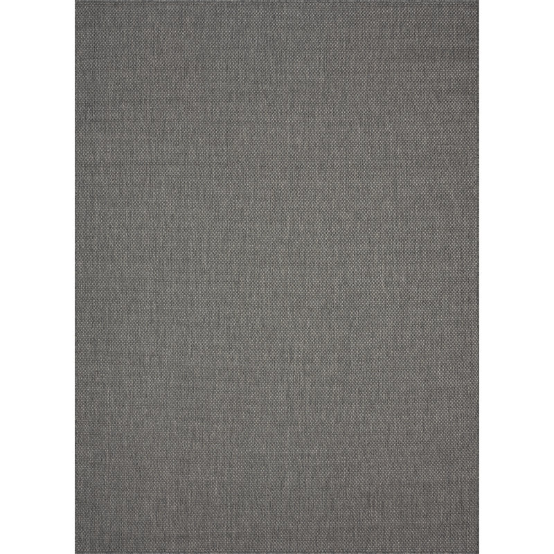 Hisato Solid Colour Flatweave Indoor / Outdoor Area Rug, Rectangle 160 x 220cm