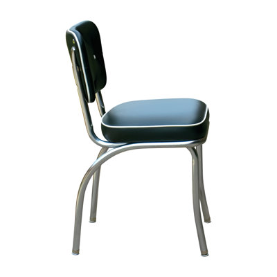 Retro Home Upholstered Tufted Back Dining Chair