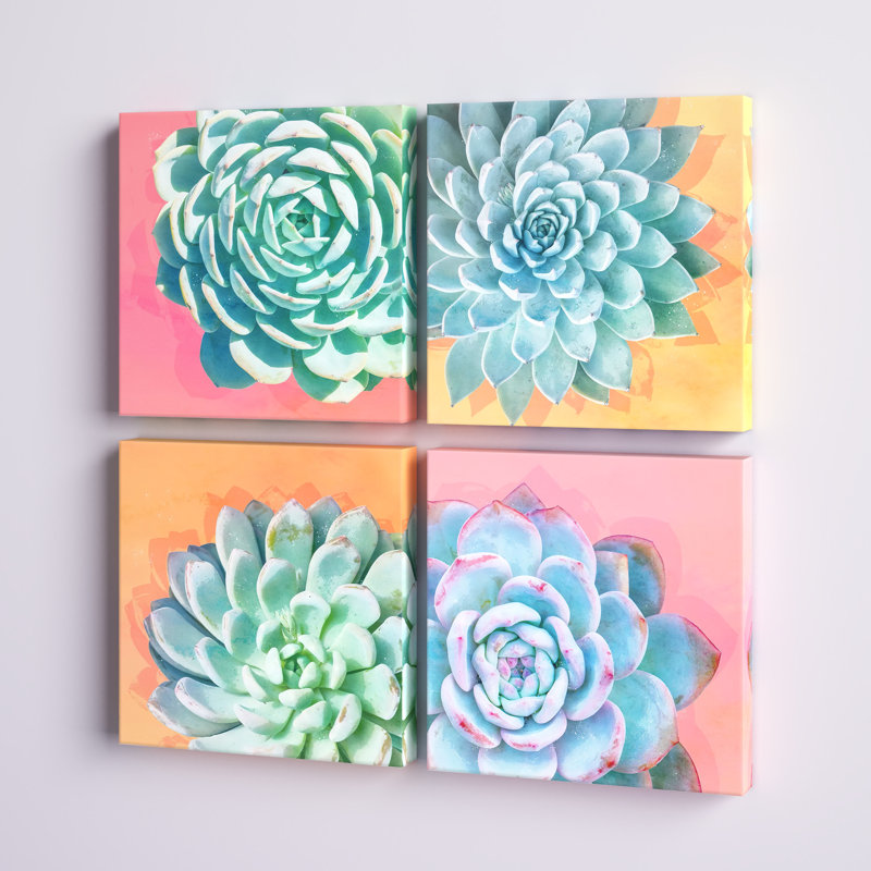 " Awakened " 4 - Pieces, 24" H x 24" W x 1.5" D