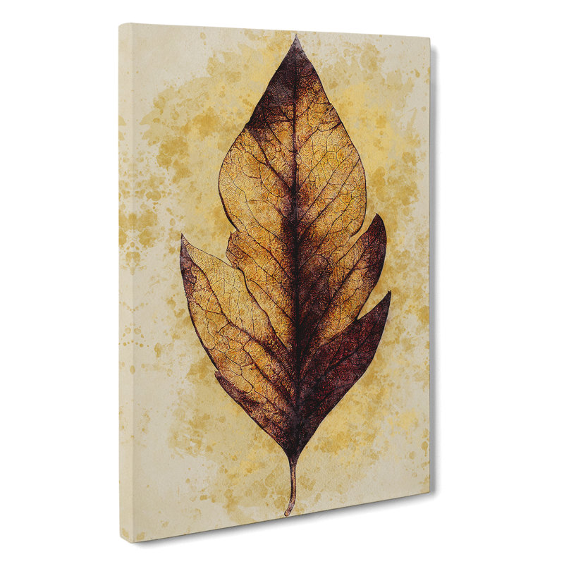 Autumn Leaf No.1 - Wrapped Canvas, 76cm H x 50cm W x 3cm D