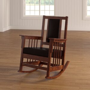 Lark Manor Leola Solid Wood Rocking Chair & Reviews | Wayfair