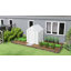 Walk-in Greenhouse with 3 Tier 8 Shelves 140 x 143 x 190 cm White