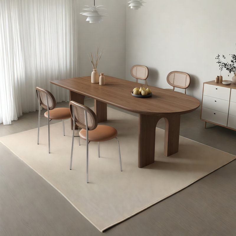 Table de salle à manger Brown, H 29,50 po x L 86,60 po x l 35,40 po