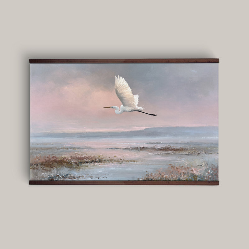Tapisserie «Coastal Egret Marsh», H 40 po x l 60 po