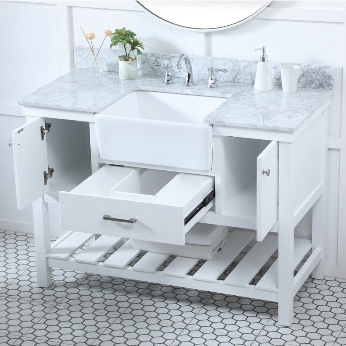 Pelaghia 48'' Single Bathroom Vanity, White