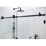 Eclipse 52 - 56 in. x 78 in. Fully Frameless Sliding Shower Door