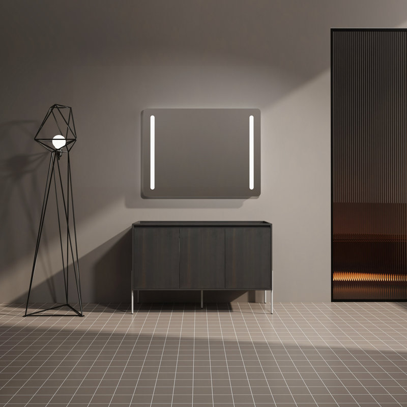 Meuble-lavabo autoportant 48 po avec portes à fermeture douce (ensemble KD) 48 po - évier inclus
