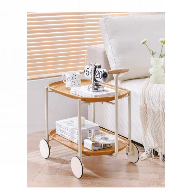 Coffee Table With Wheels,Shelves