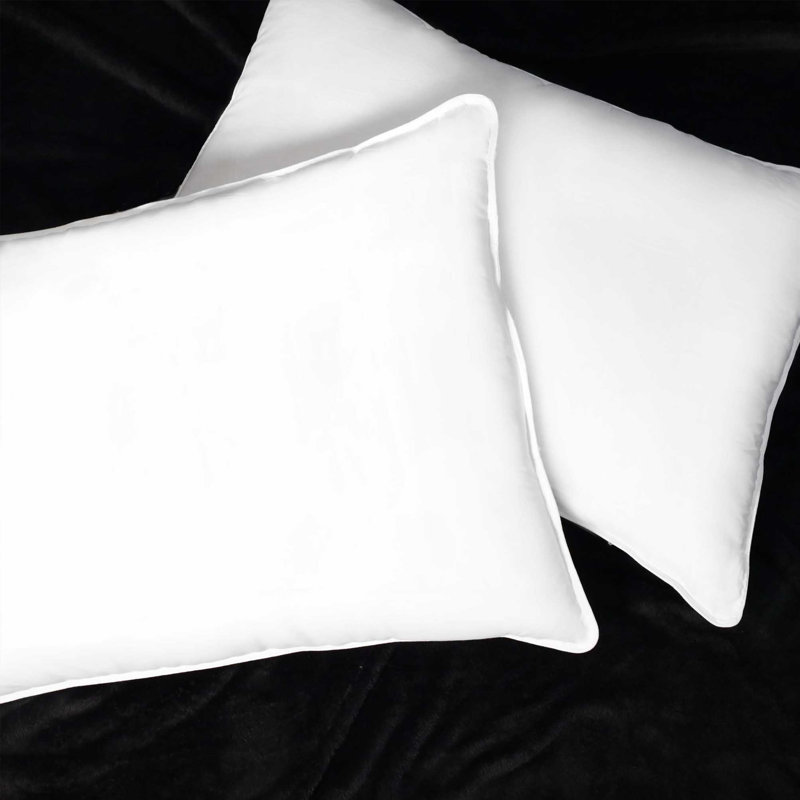 Superior Down Alternative Hypoallergenic Medium Weight Bed Neck Support Pillow , Standard Pillow: 20" x 28"