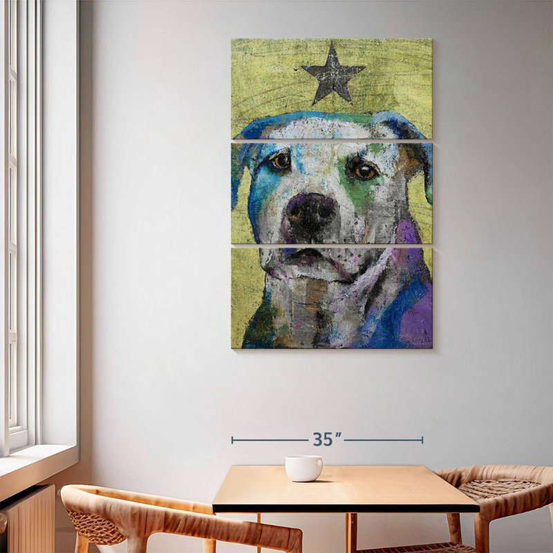 Brampt Pit Bull Terrier, 65" H x 42" W