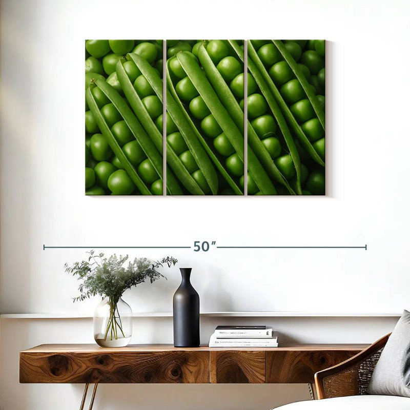 Yarlin Peas, 24" H x 38" W