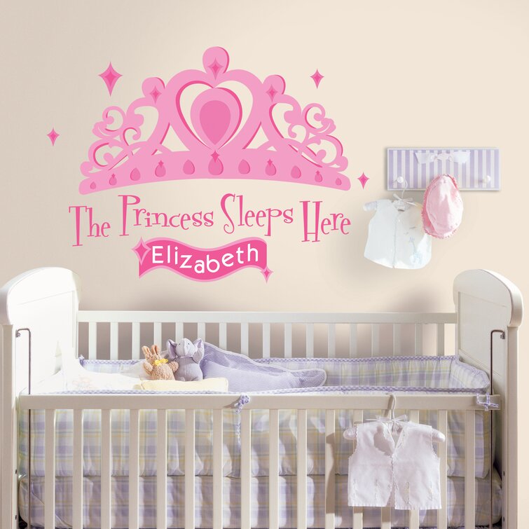 131 Piece Princess Sleeps Here Giant Wall Decal Zoomie Kids