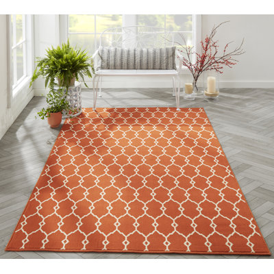 Tapis orange Yepez
