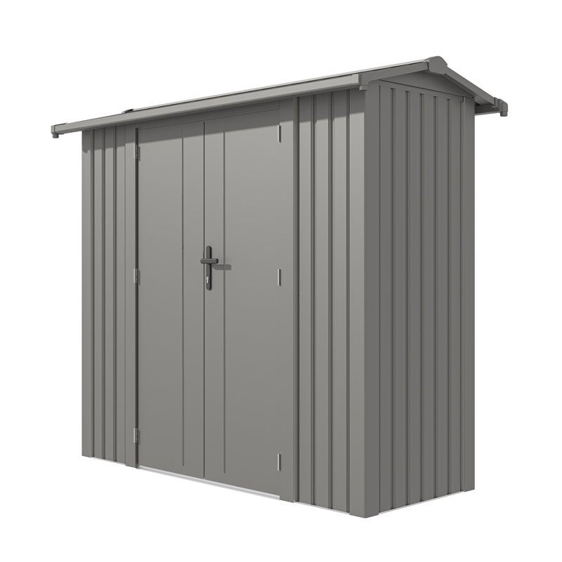 Rowlinson Brentvale Premium Apex Metal Shed 8x4