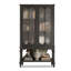 Vitrines en bois massif noir et verre-121577078-121577079