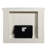 Adara Antique White Finish Fireplace