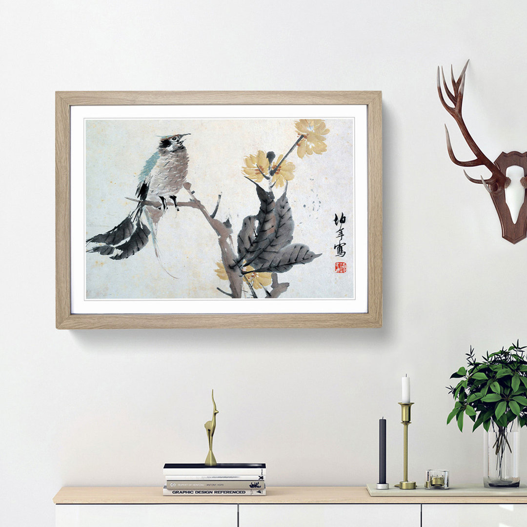 Bird upon a Branch by Ren Yi - Picture Frame Painting Print