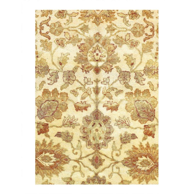 Isabelline Fine Hand Knotted Farahan Design - 7'11'' X 11'