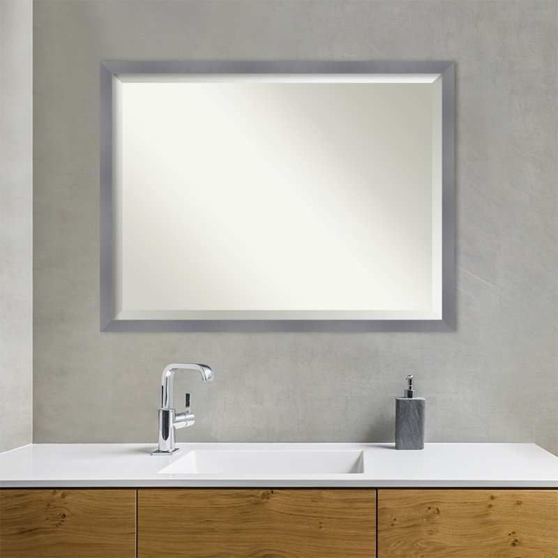 Jerlyn Solid Wood Wall Mirror, Rectangle, 24.5" x 30.5"