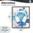 Blue Headphone Splatter Floating Frame, design by Marcus Prime-670186258-670186259