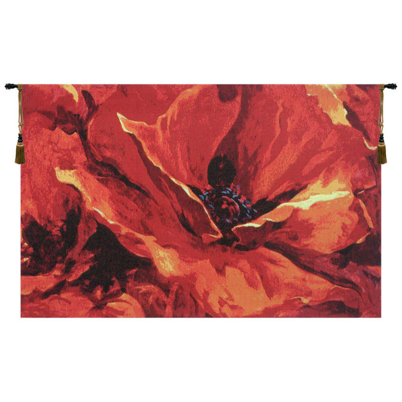 Loom Woven Cotton Blend Wall Hanging, 20" H x 33" W x 0.15" D