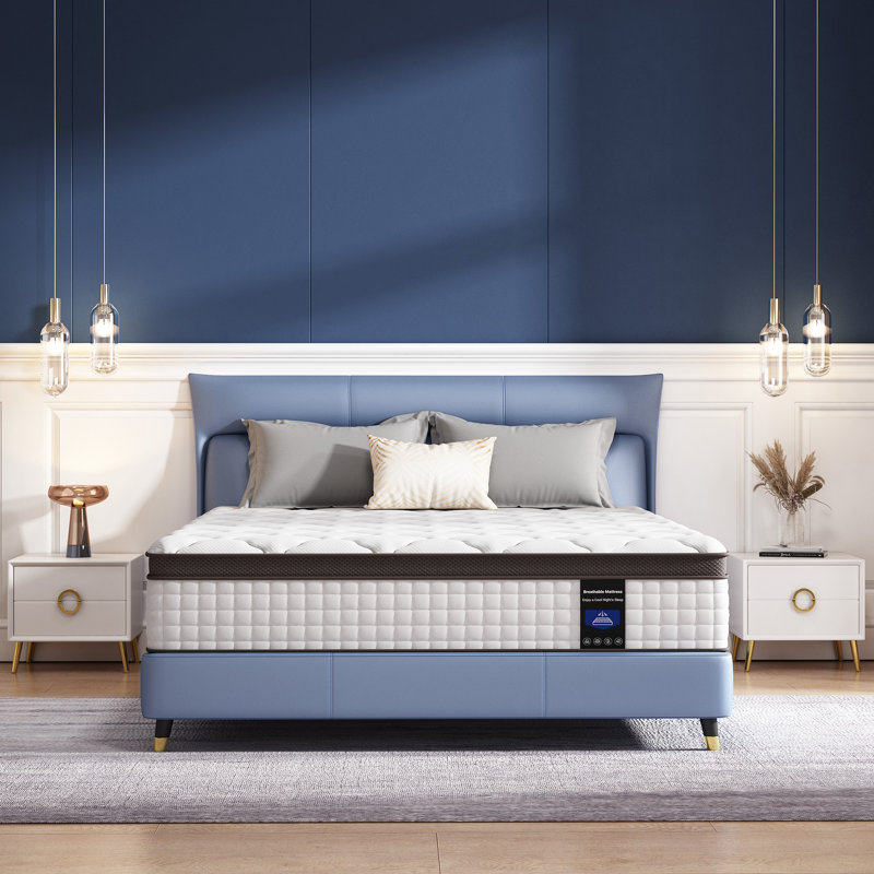 Matelas hybride à mémoire de forme, Très grand lit, 10"