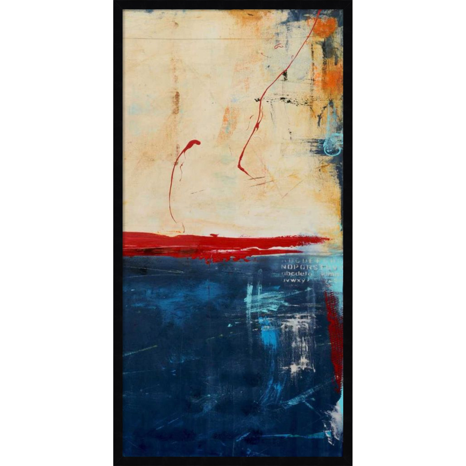 LA Strip No. 2 Print by Erin Ashley, 41" H x 21" W, Black