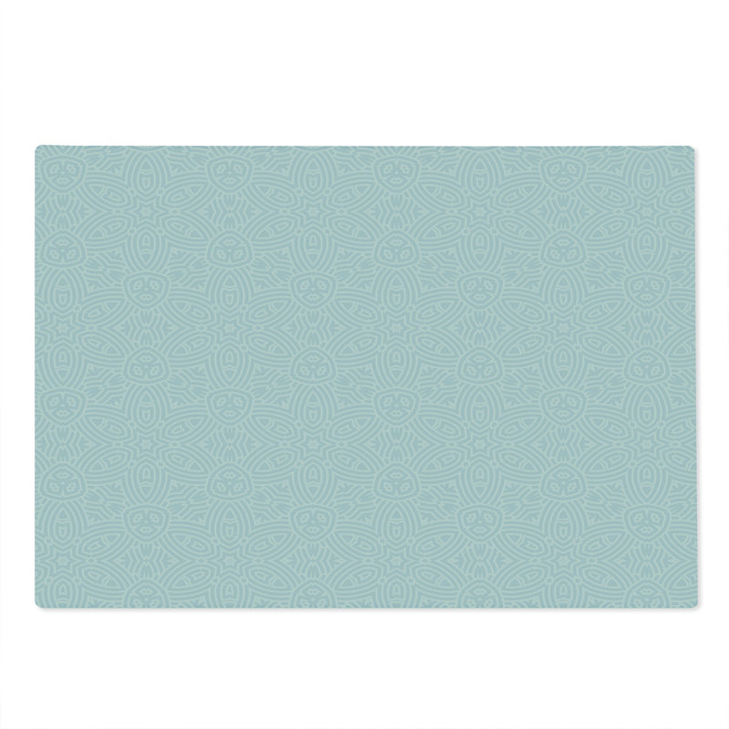 Planche à découper bleu Ambesonne grande taille ornements rétro fleur bleu pâle
