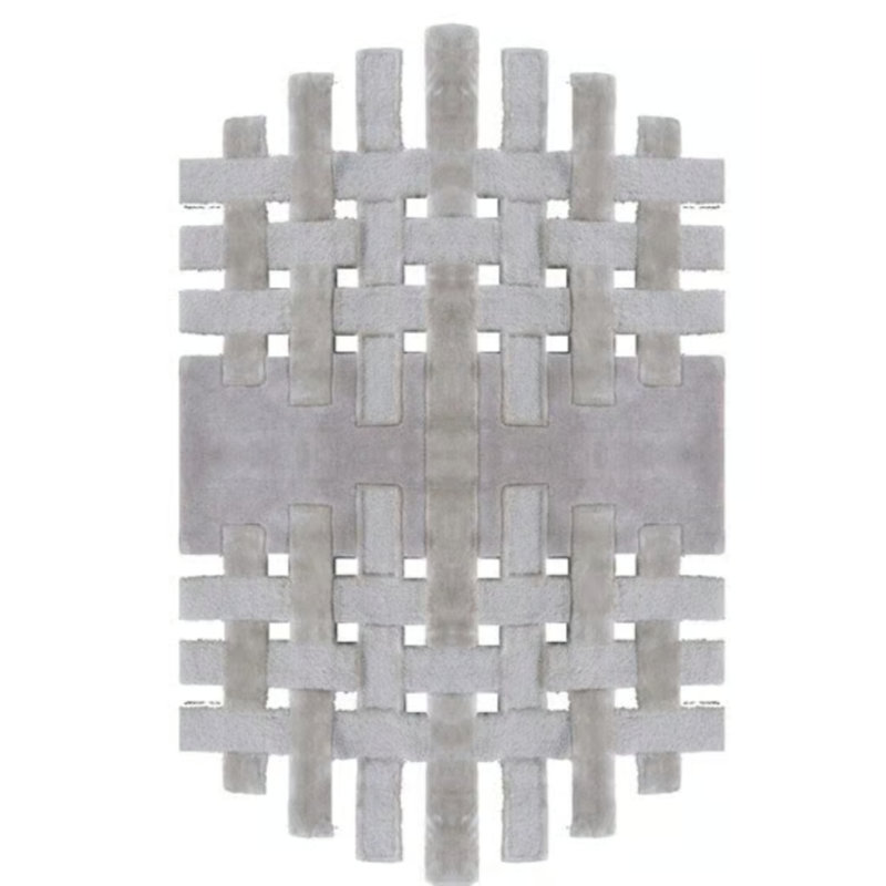 Viscose Striped Indoor Rug, Rectangle 2'11" x 4'11"