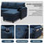 L Shaped Sofa Sleeper & Chaise-1585294639