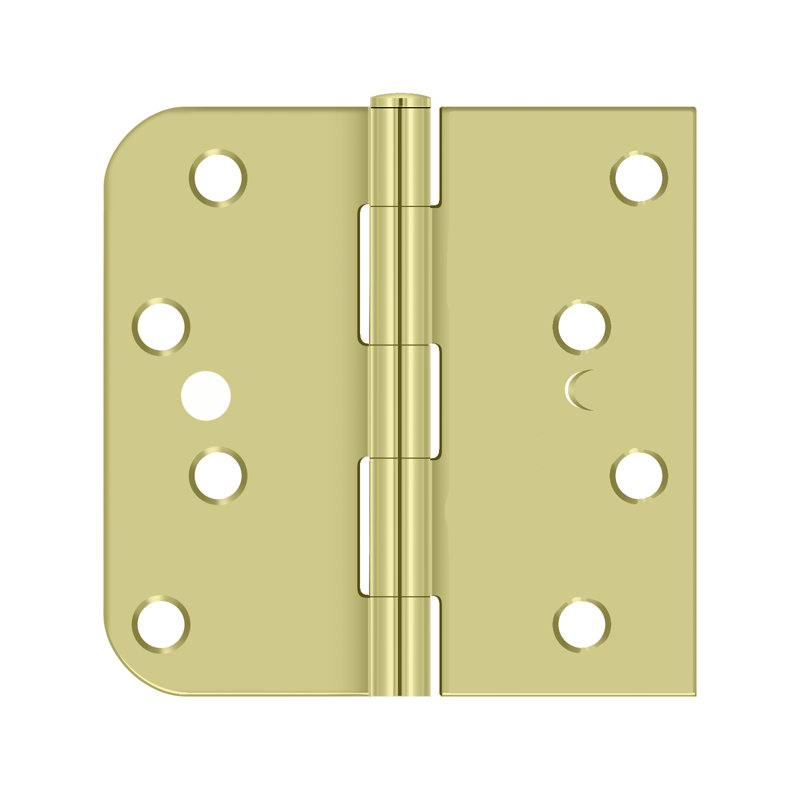 Charnière en dichromate de zinc Deltana S44058TT2D-LH 4 po x 4 po x 5/8 po x SQ, Dichromate de zinc
