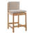  Alresford Wood 26 Inch Counter Height Bar Stools Farmhouse Barstoos Modern Upholstered Stools With Wood Legs Bar Charis For Kitchen Island/Pub, Set Of 2-106804055
