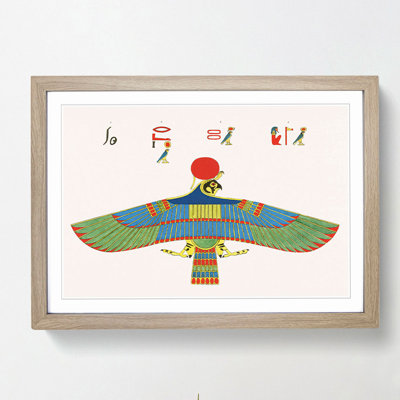 Hawk Emblem by J.F. Champollion - Picture Frame Painting Print