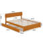 Lit plateforme en bois massif avec lit gigogne assorti Ause-1450992460-1450992462