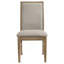 Chaise d'appoint de salle à manger rembourrée Dreydon Barley (ensemble de 2)