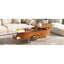 Table basse à plateau relevable de 47,2 po avec plateau rotatif à 360 degrés et compartiments élégants à fentes cachées pour la décoration intérieure-1801652487