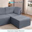 Canapé modulaire modulaire avec repose-pieds-1804856674