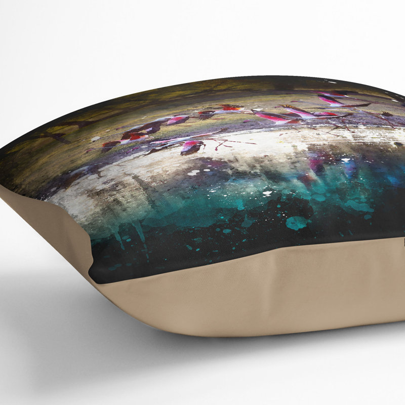 Square Throw Cushion, Stone, 40cm H x 40cm W x 15cm D
