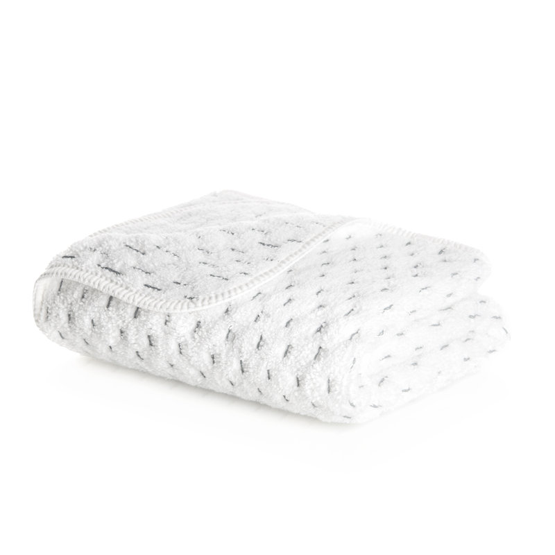 Alice Bath Tw 28"X55" Wh/Silver, Bath Towels 1-Pack