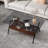 Coffee Table and End tables Set of 3, Tempered Glass Table with MDF layer, Glass-106667874-106667875