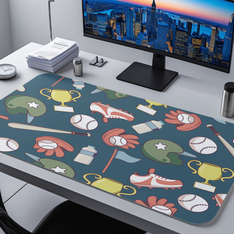 Polyester Desk Pad, 14.4x12.1