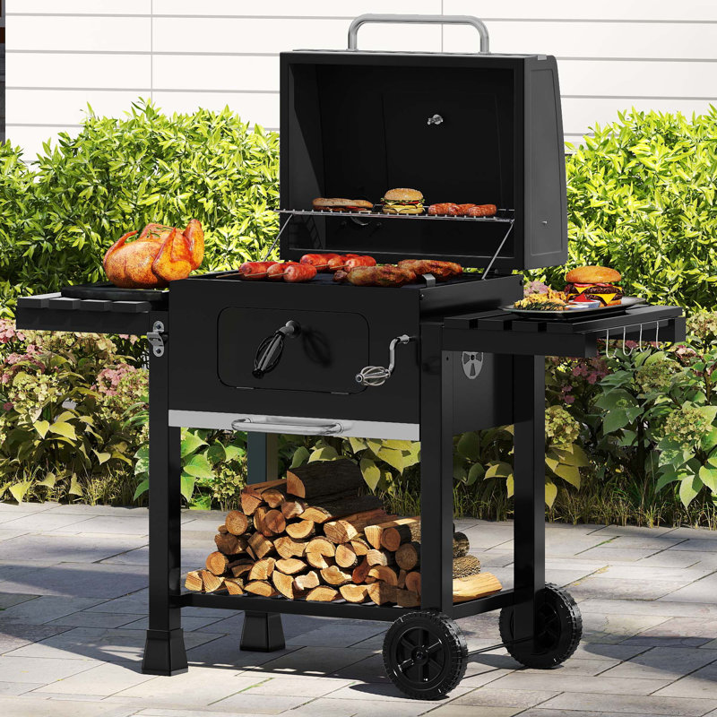 Dakota Fields 67cm W Portable Charcoal Grill