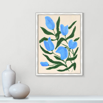 Imprimé de tulipes bleues par Camilla Bergqvist