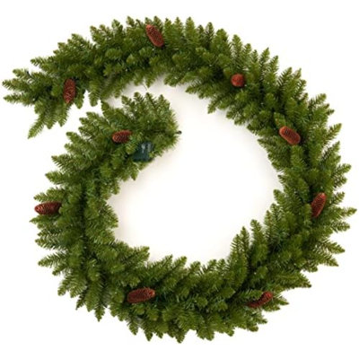 108 " Pre-Lit Mixed Greenery Garland