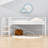 Bodell Twin Metal And MDF Loft Bed With Stairs-324657381
