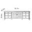 Meuble télé rétro en noyer foncé-107125030